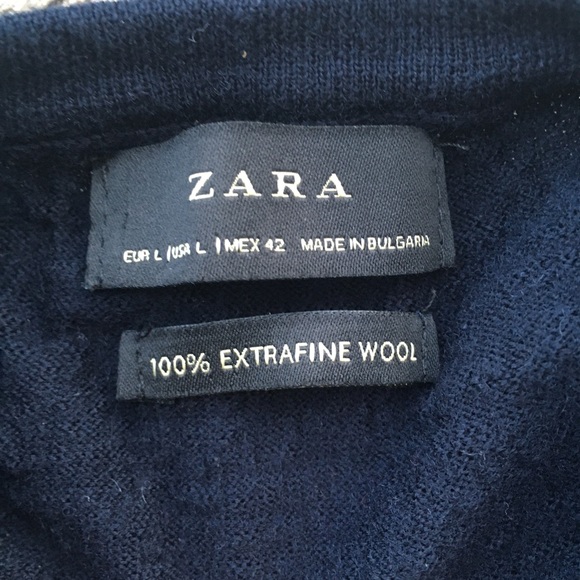ZARA Men’s 100% Wool Sweater - Picture 2 of 5
